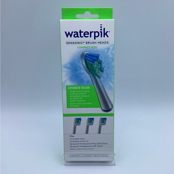 Waterpik Other - Waterpik Sensonic Standard Compact Size Tooth Brush Heads 3 Count SRSB-3W